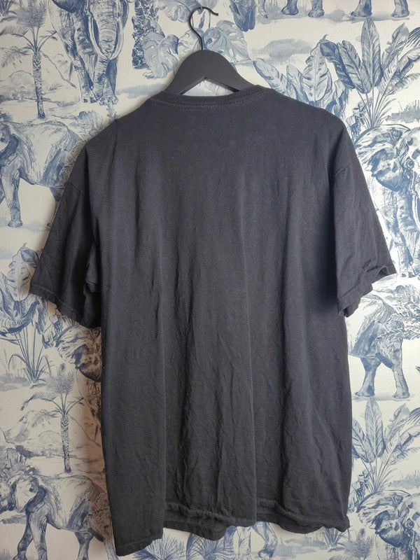 T-shirt Hard Rock Cafe Hollywood Fl Noir Vintage Large L Homme Coton