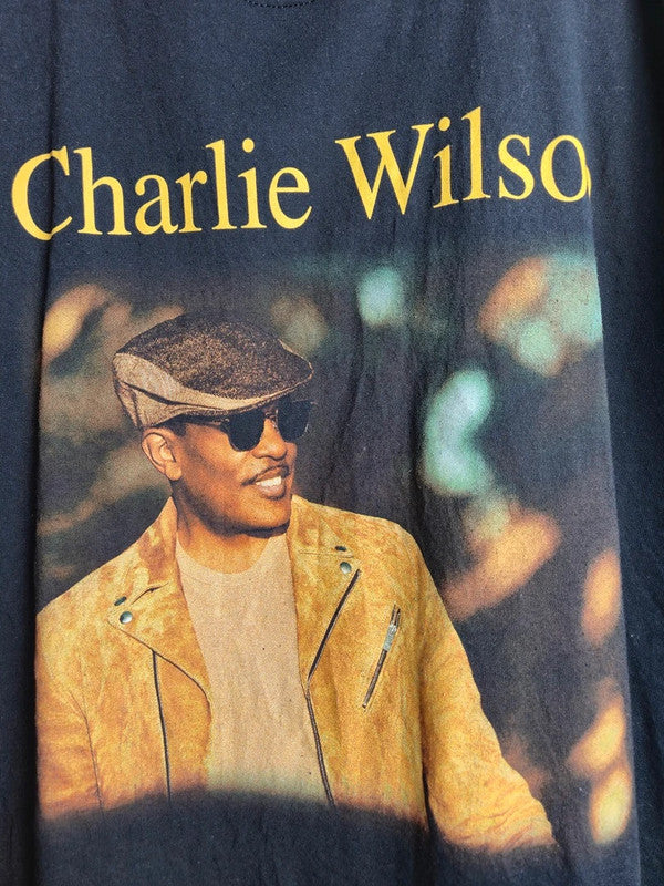 T-shirt noir Gildan Charlie Wilson R&b Merch vintage style Xl