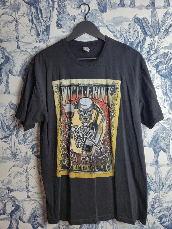 T-shirt Bottlerock Metallica Festival 2022 Gildan Rock Vintage Noir L