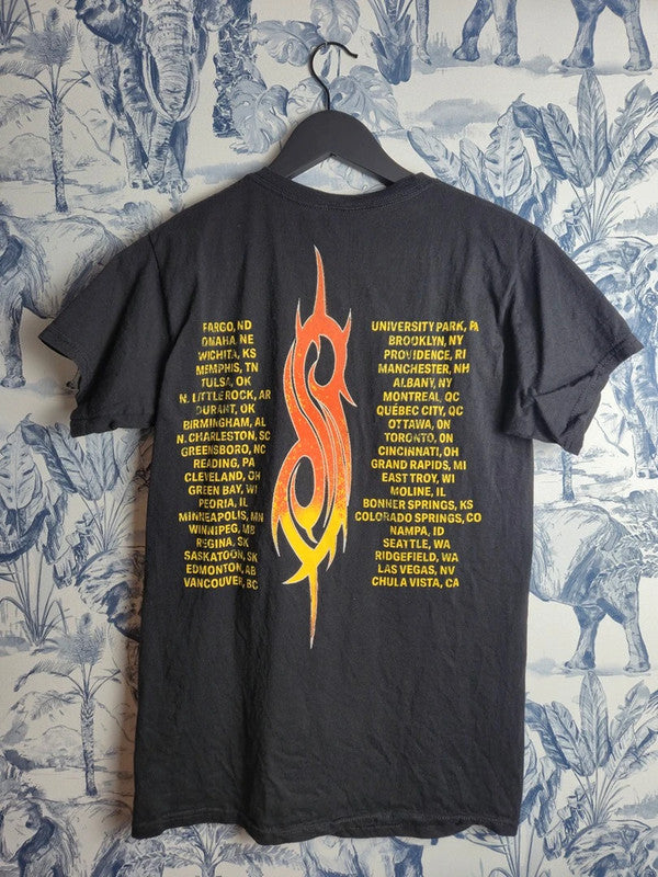 T-shirt Slipknot noir imprimé rock metal merch tournee concert taille S
