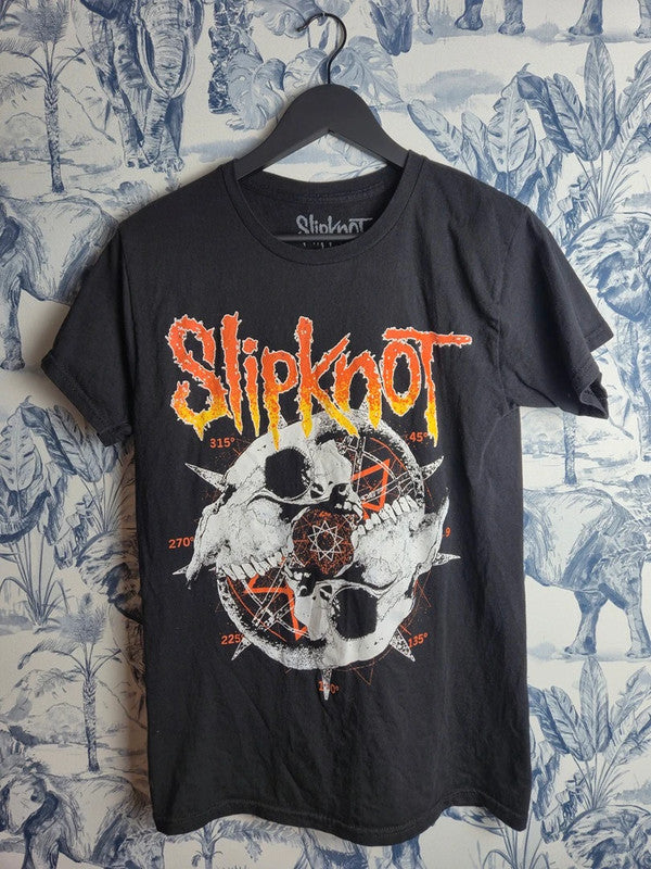 T-shirt Slipknot noir imprimé rock metal merch tournee concert taille S