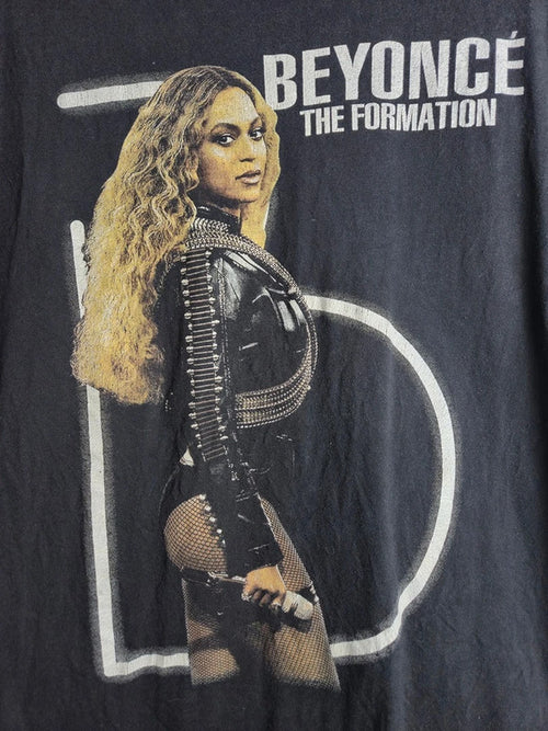 T-shirt Beyoncé Formation World Tour 2016 Noir Vintage Taille M