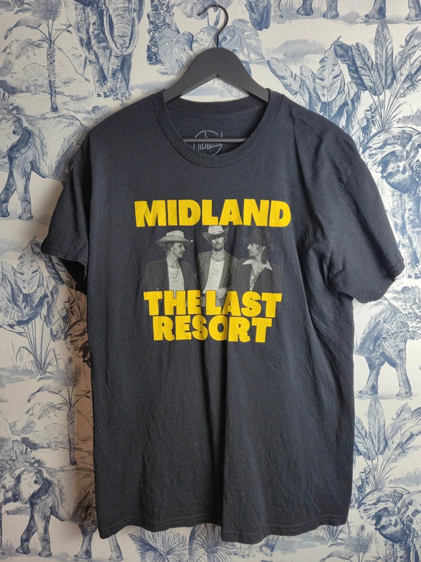 T-shirt Midland The Last Resort Tour Vintage Noir Taille L