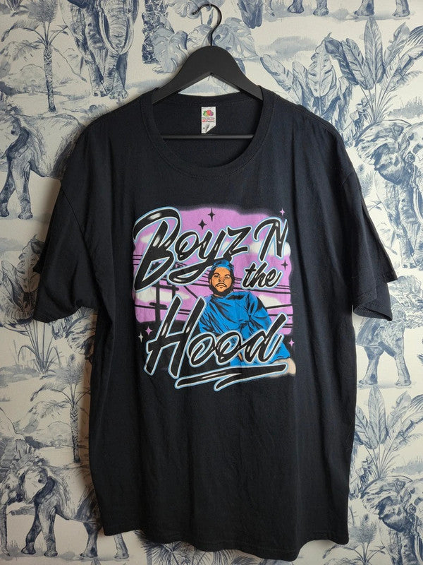 T-shirt Fruit of the Loom Boyz N the Hood Ice Cube noir vintage Xl