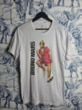 T-shirt Blanc Bruno Mars 24k Magic World Tour Concert Musique Taille L Homme Femme