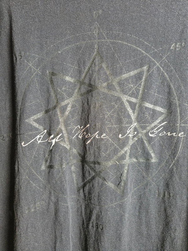 T-shirt Slipknot Vintage All Hope Is Gone Noir Metal Style Xl