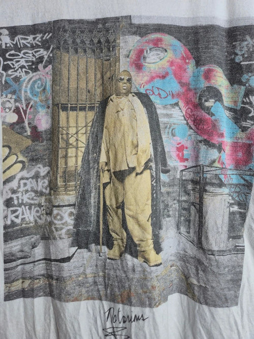 T-shirt blanc The Notorious B.i.g. imprimé rap vintage taille M