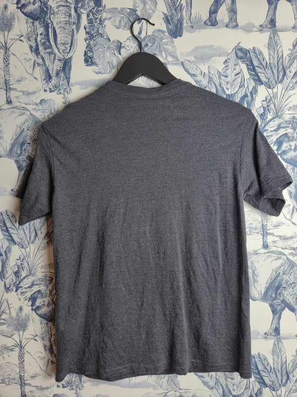 T-shirt Nirvana Rock Grunge Logo Smiley Gris Xs Chiné Mixte