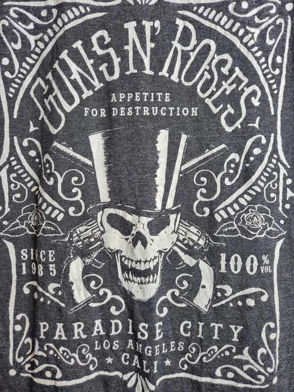T-shirt Bravado Guns N' Roses Rock Gris Anthracite Taille M