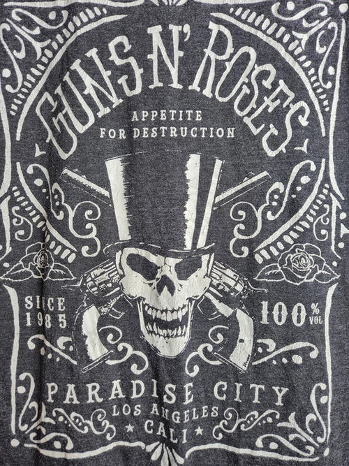 T-shirt Bravado Guns N' Roses Rock Gris Anthracite Taille M