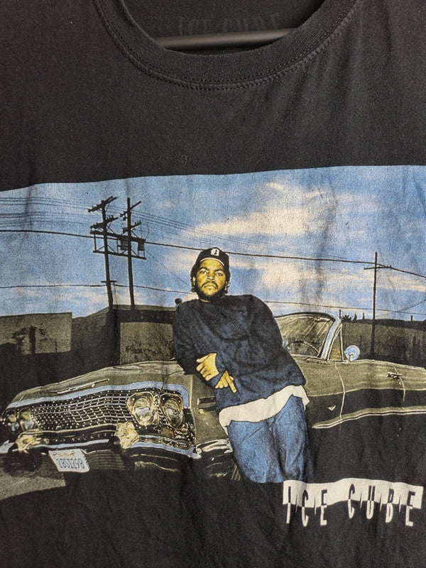 T-shirt Ice Cube Noir Rap Tee Streetwear Vintage Taille S