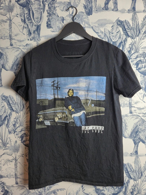 T-shirt Ice Cube Noir Rap Tee Streetwear Vintage Taille S