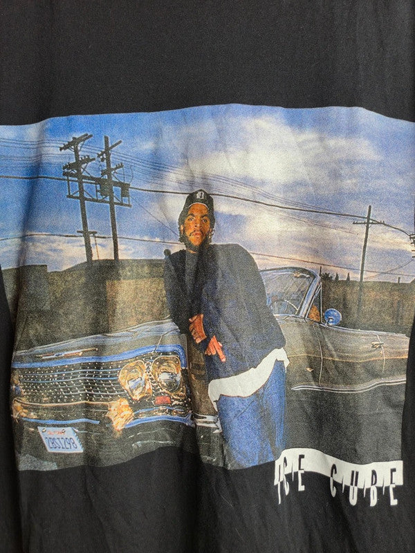 T-shirt Ice Cube noir imprimé Rap Hip Hop graphique vintage S