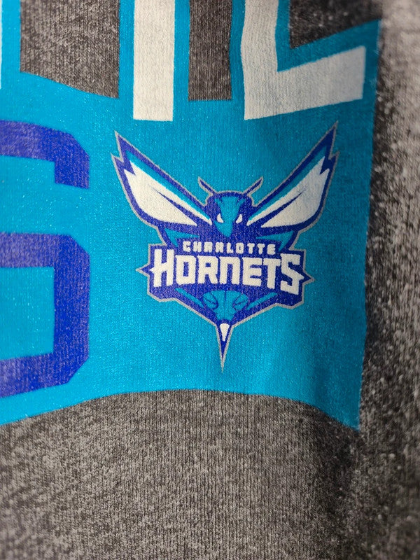T-shirt Nba Majestic Charlotte Hornets Stephenson Gris Taille S Vintage