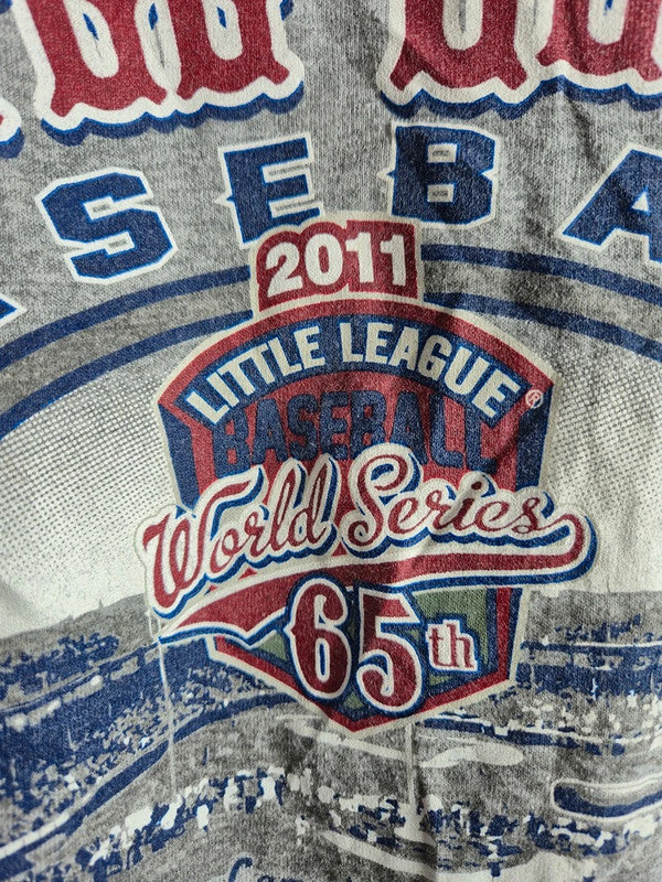 T-shirt Russell Athletic Vintage Little League Baseball 2011 Gris Taille L