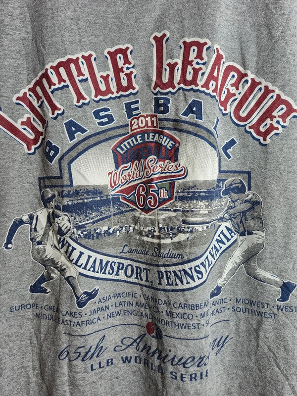 T-shirt Russell Athletic Vintage Little League Baseball 2011 Gris Taille L
