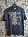 T-shirt Vintage Logo 7 Dallas Cowboys Super Bowl Xxx 1995 Bleu Marine Taille L