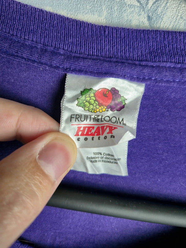 T-shirt Fruit of the Loom Vintage Survivor 2012 Violet Xl Coton