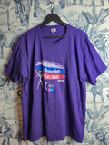 T-shirt Fruit of the Loom Vintage Survivor 2012 Violet Xl Coton