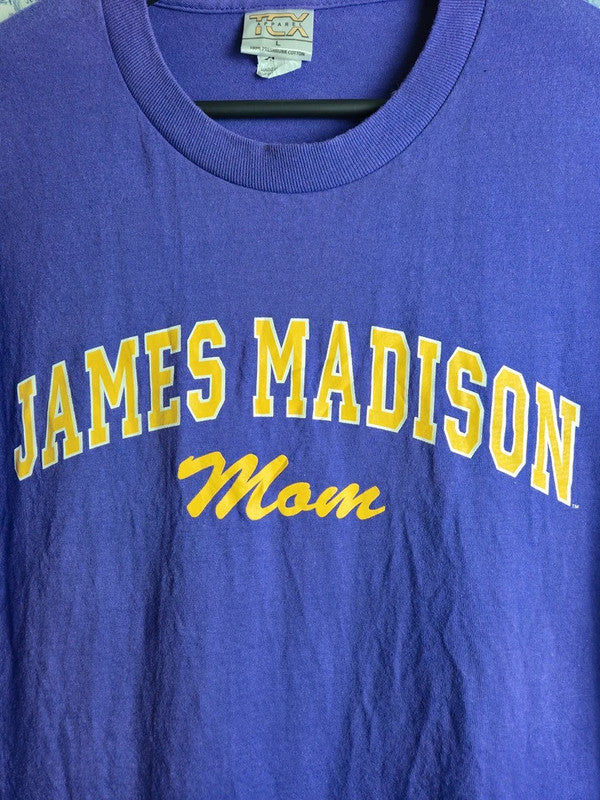 T-shirt Vintage James Madison Mom Tcx Apparel Violet Taille L