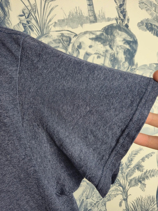 T-shirt Delta Barbados West Indies Gris Taille L Style Vintage
