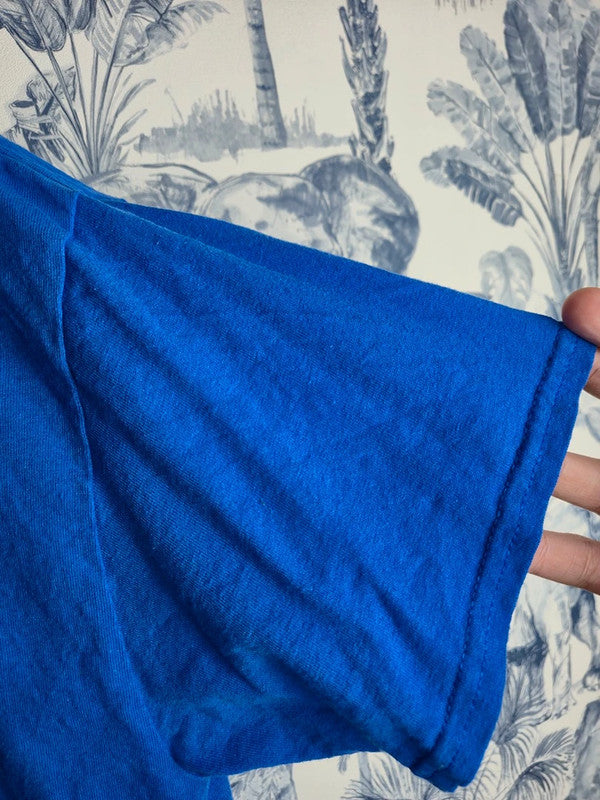 T-shirt Gildan Graphic Basketball Vintage Bleu Streetwear Taille L