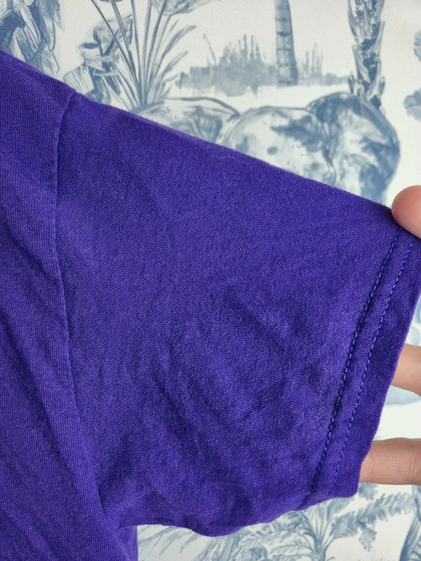 T-shirt Gildan violet vintage Wcu Western Carolina University coton M
