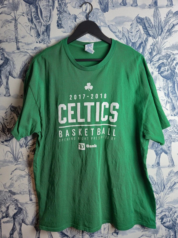 T-shirt Delta Pro Weight Boston Celtics Basketball Vert Xl Sport Fan