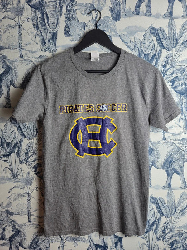 T-shirt Hanes Vintage Pirates Soccer Gris Taille S