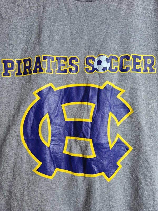 T-shirt Hanes Vintage Pirates Soccer Gris Taille S