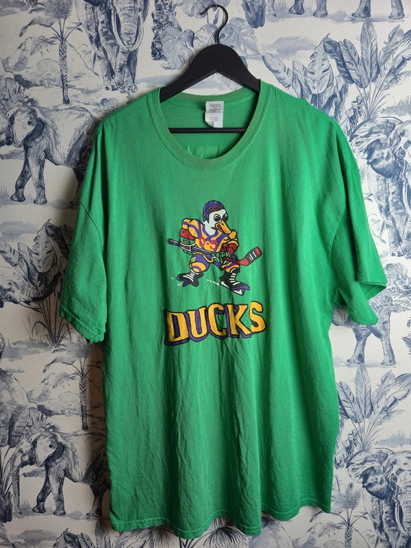 T-shirt Gildan Vert Mighty Ducks Dean Portman 21 Hockey Glace Xxl