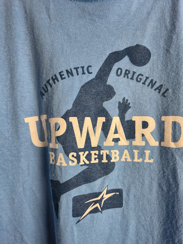 T-shirt Anvil Upward Basketball Vintage Bleu Sport Taille Xl