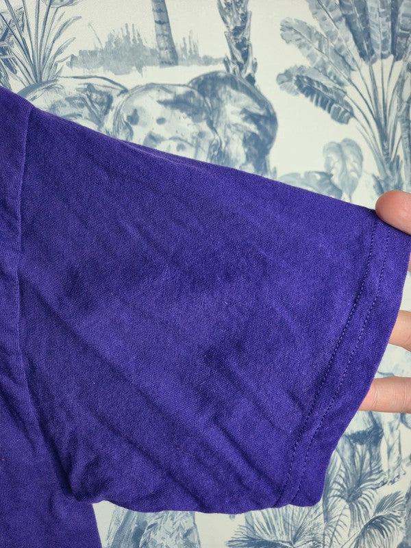 T-shirt Vintage Sport Us Violet - M&o Gold - Taille L - Mixte