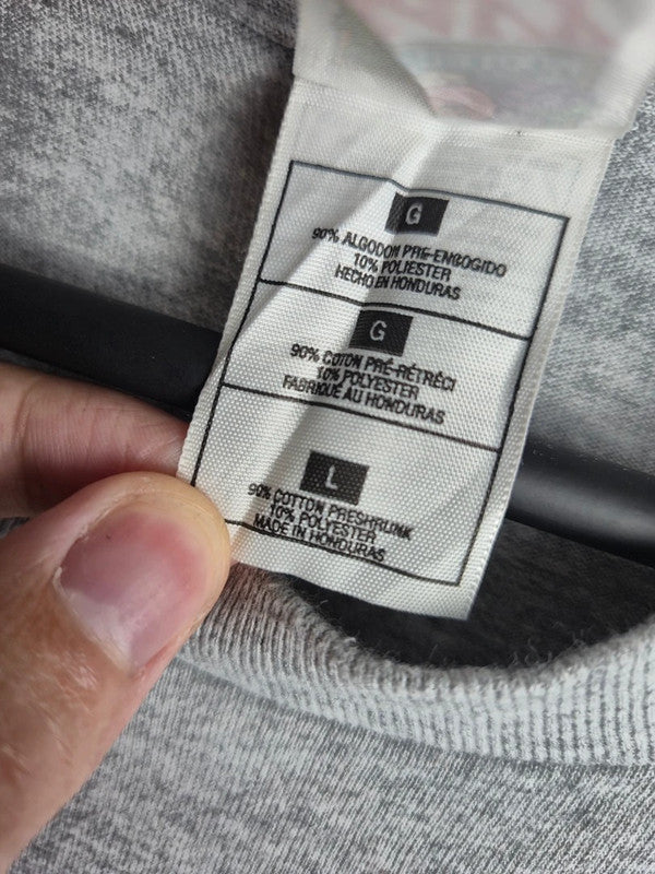 T-shirt Vintage Fruit of the Loom Waffle House Gris Taille L Sport