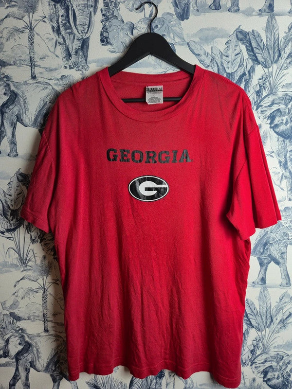 T-shirt Georgia Vintage Rouge Taille L Style Sport Us