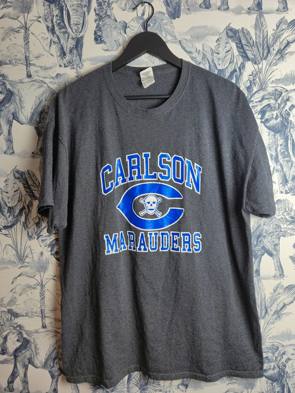 T-shirt Jerzees Vintage Gris Xl Carlson Marauders Style Sport