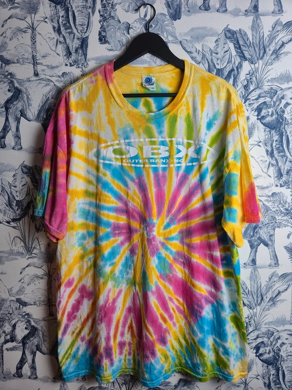 T-shirt Colortone Tie Dye Vintage Obx Multicolore 2xl Mixte