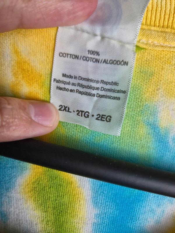 T-shirt Colortone Tie Dye Vintage Obx Multicolore 2xl Mixte