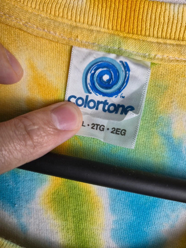 T-shirt Colortone Tie Dye Vintage Obx Multicolore 2xl Mixte