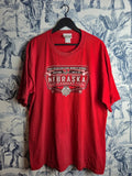T-shirt Vintage Prairie Graphics Nebraska Huskers Ncaa 2002 Rouge Xl Sport