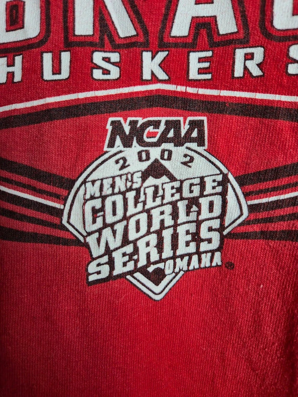 T-shirt Vintage Prairie Graphics Nebraska Huskers Ncaa 2002 Rouge Xl Sport