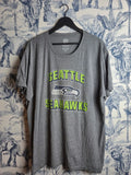 T-shirt Nfl Team Apparel Seattle Seahawks Gris Vintage Sportswear Xxl
