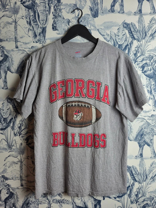 T-shirt Soffe Georgia Bulldogs Gris Vintage Sport Ncaa Taille M