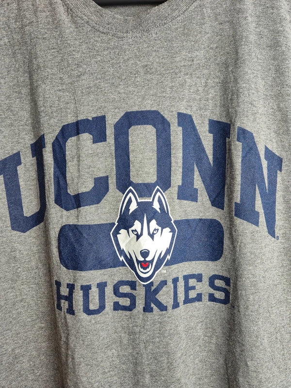 T-shirt Jansport gris chiné Uconn Huskies vintage sport taille Xl