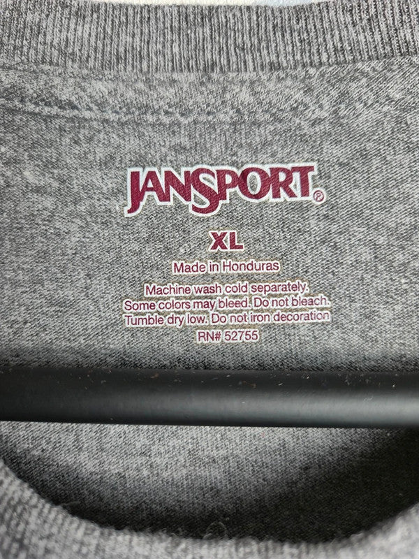 T-shirt Jansport gris chiné Uconn Huskies vintage sport taille Xl