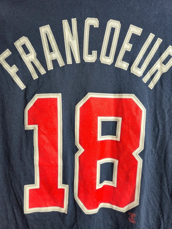 T-shirt Majestic Mlb Atlanta Braves Francoeur 18 Bleu Marine S