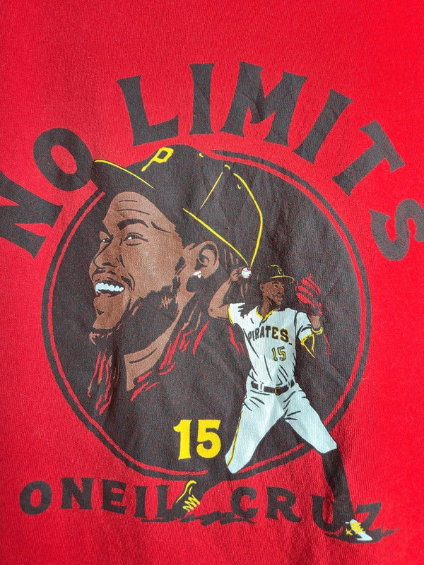 T-shirt Delta Pro Weight Mlb Oneil Cruz Pittsburgh Pirates Rouge Xl