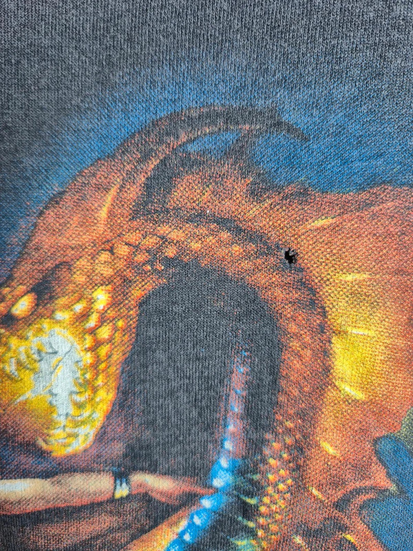 Débardeur Vintage 1983 Screen Stars Graphic Dragon Fantasy Gris Xl