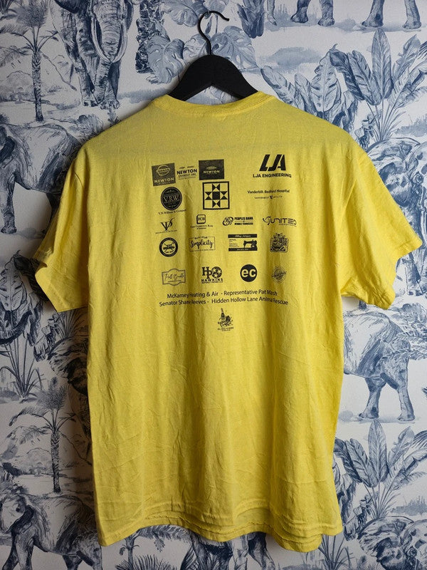 T-shirt Hanes Vintage Festival Rc Moonpie Jaune Taille M