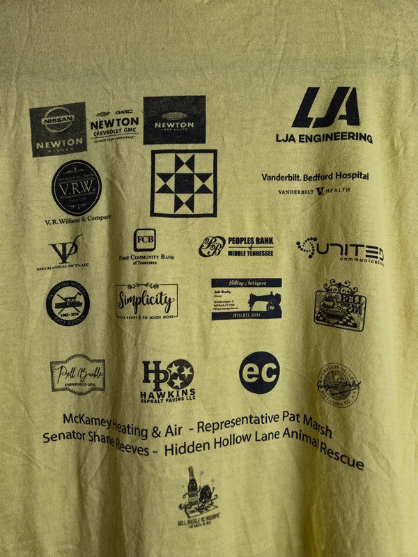 T-shirt Hanes Vintage Festival Rc Moonpie Jaune Taille M